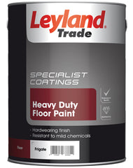 Leyland Trade Heavy duty Frigate grey Satin Floor paint 5L