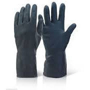 Heavyweight Black Rubber Gloves