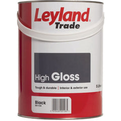 LEYLAND TRADE HIGH GLOSS BLACK 5LTR
